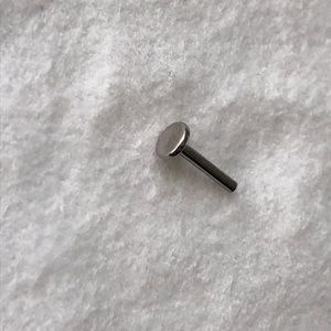 Titanium labret 16G 5/16” from Steel Navel